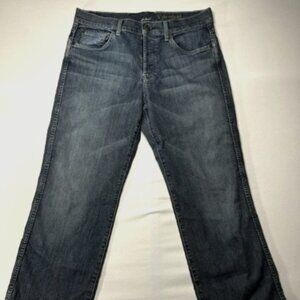 7 for All Mankind Men's 'A' Pocket Relaxed Straight Leg Blue Jeans
